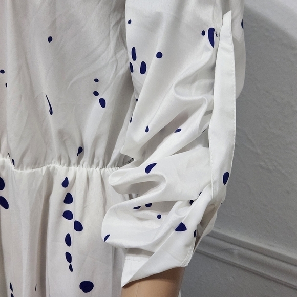 ORDER Plus Summer Boho Party Long Maxi Beach Dress Print Dot - Picture 5 of 11